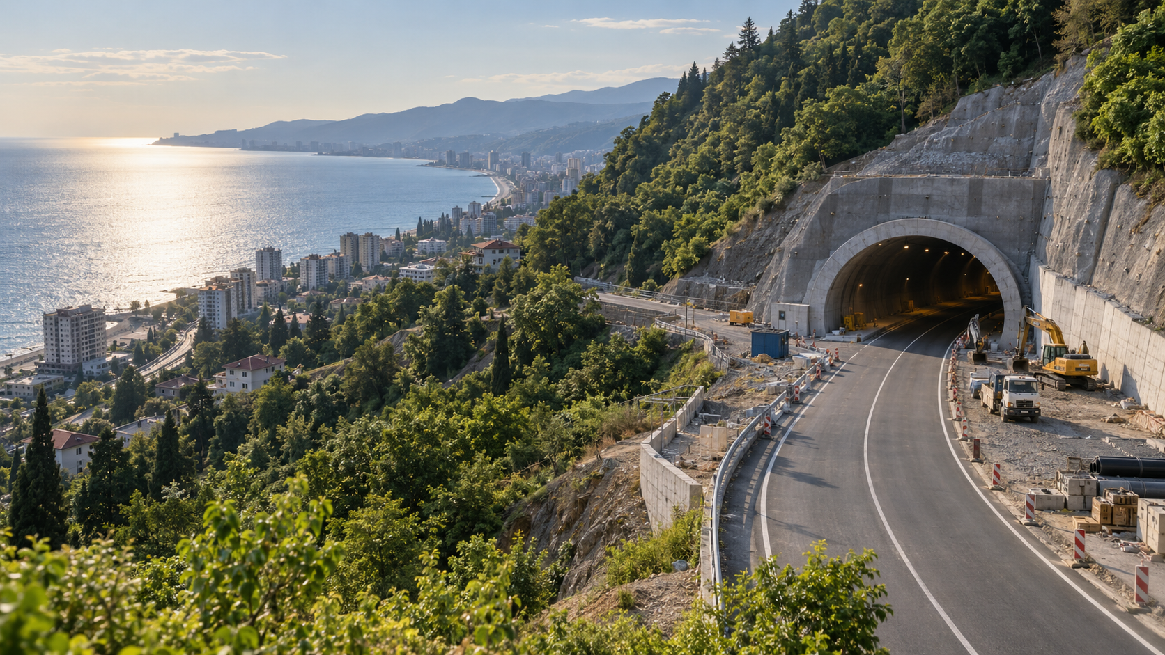 La linea Batumi-Sarpi: un nuovo tunnel e un collegamento con la Turchia